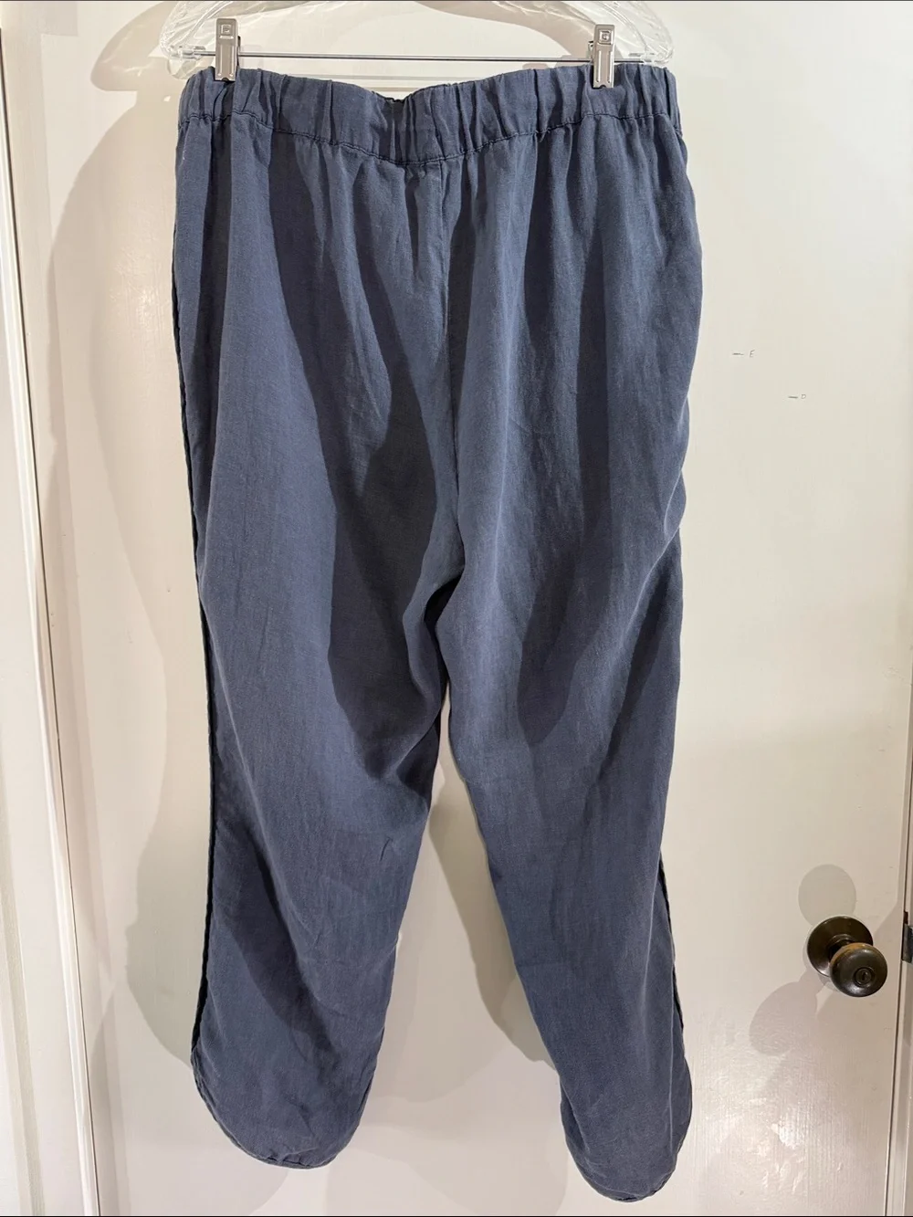 Caslon Charcoal Navy Drawstring Linen Pants